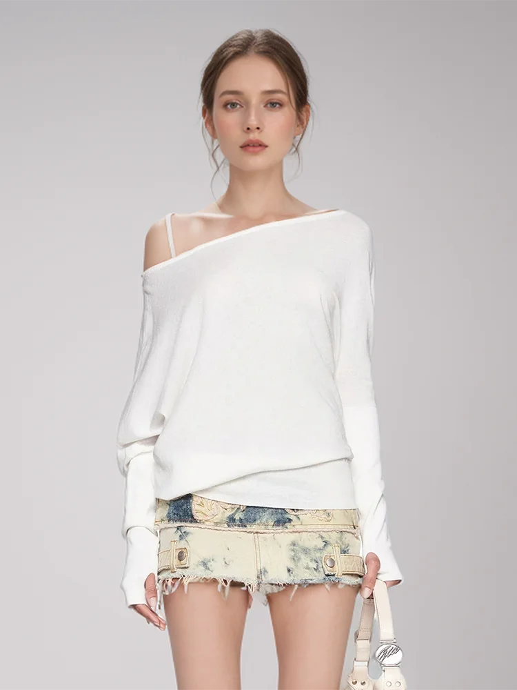 Off-Shoulder Long-Sleeve Top