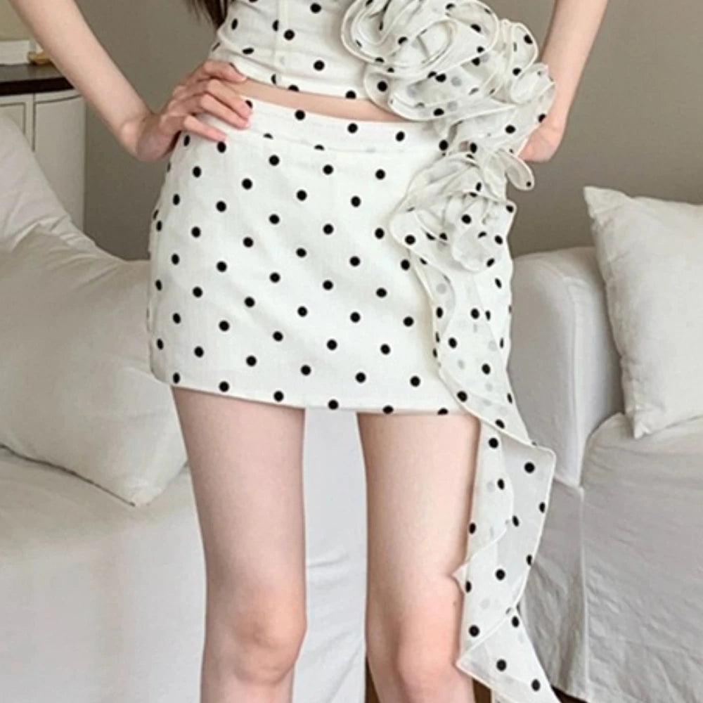 Polka-Dot Halter Top or Skirt