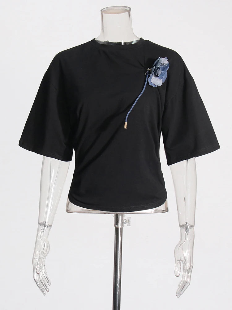 Rosette Short-Sleeve Tee