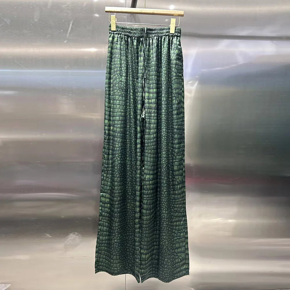 Patterned Jacket, Pants or Set