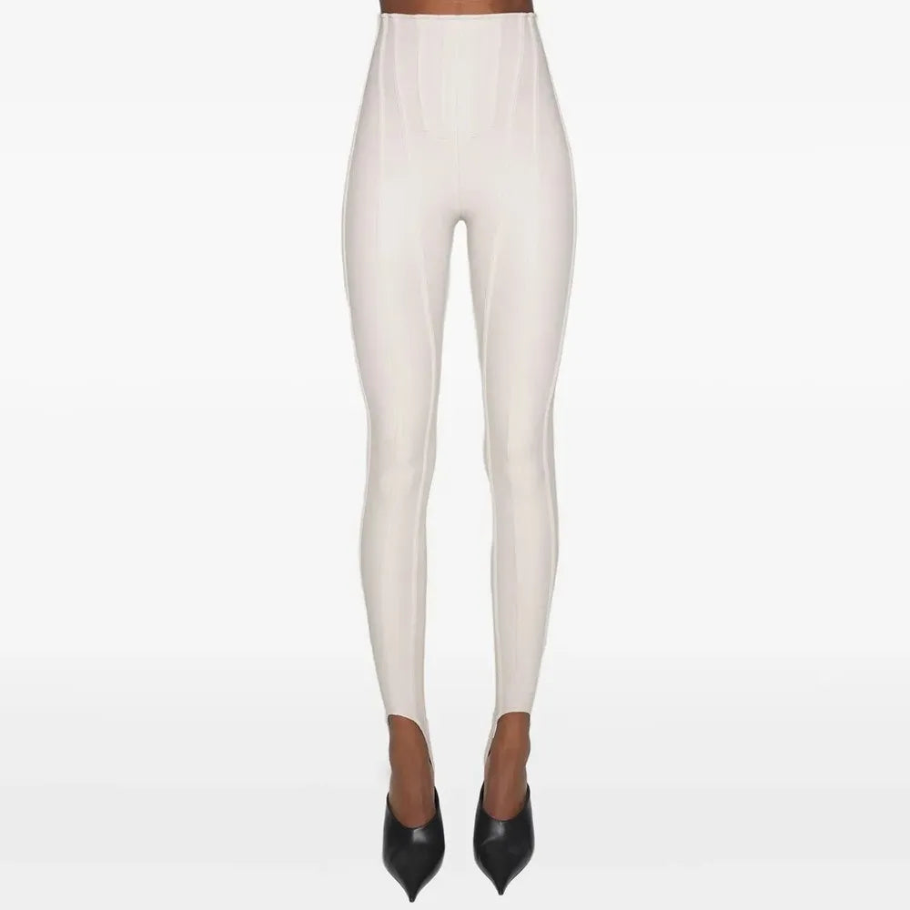 Pleated-Waist Slim-Fit Pants
