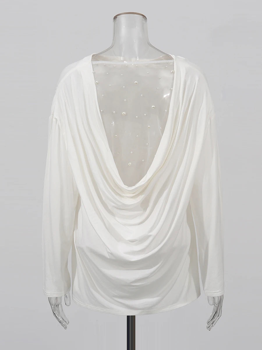 Relaxed Long-Sleeve Layered Top
