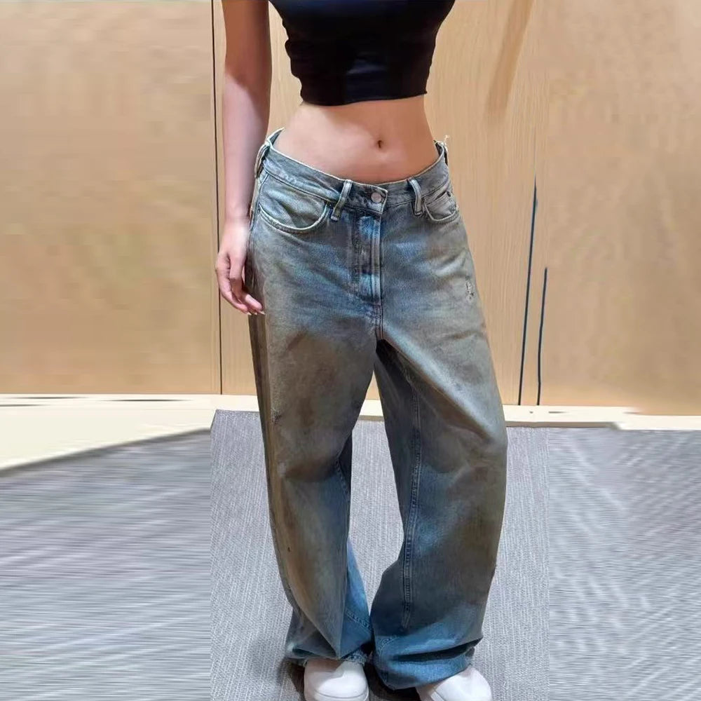 Relaxed Straight-Leg Jeans