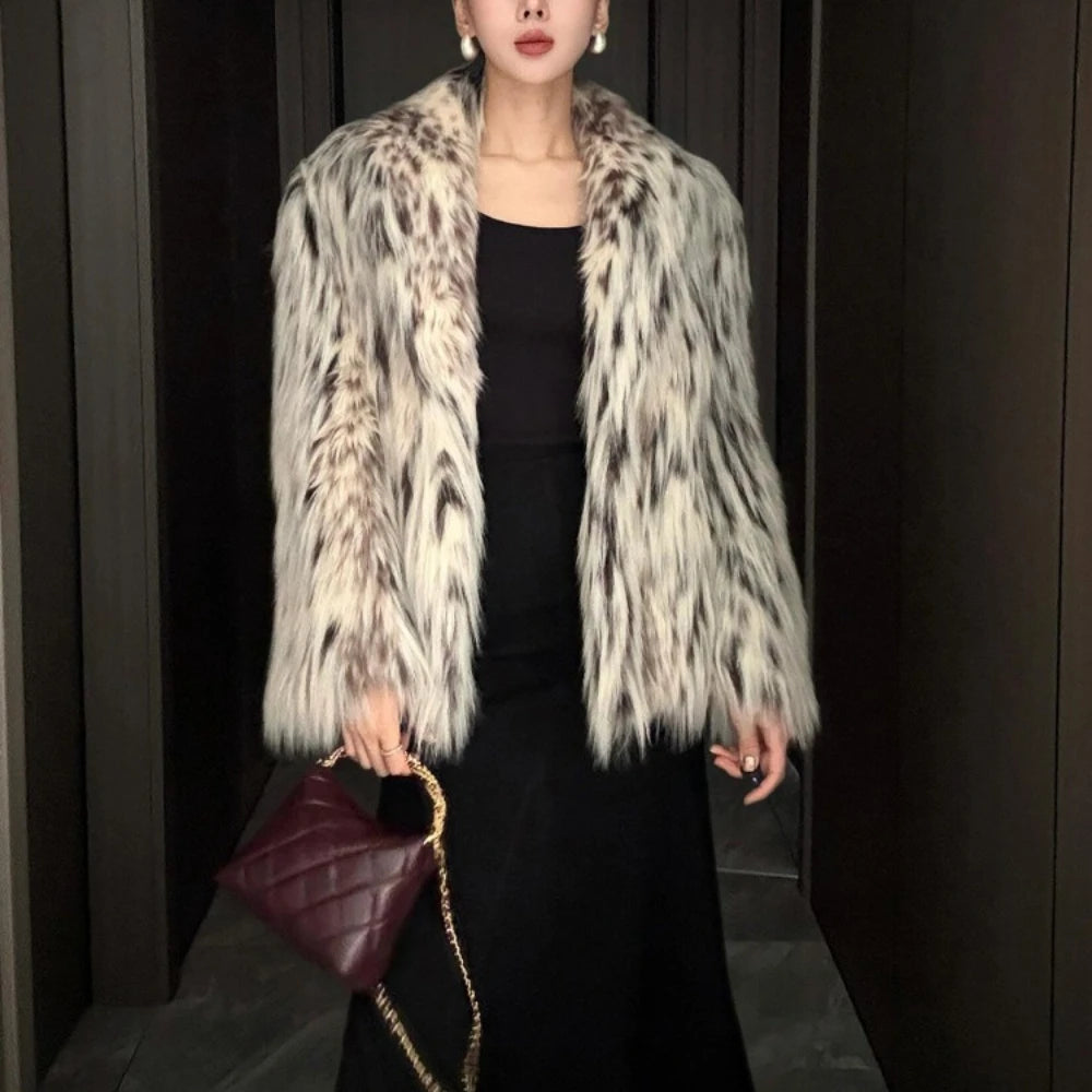 Shaggy Open-Front Longline Jacket