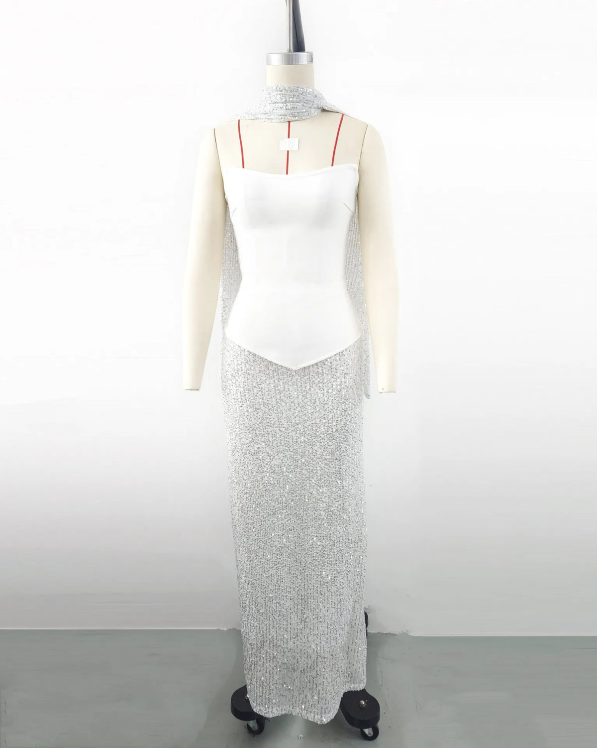 Strapless Top and Skirt Set