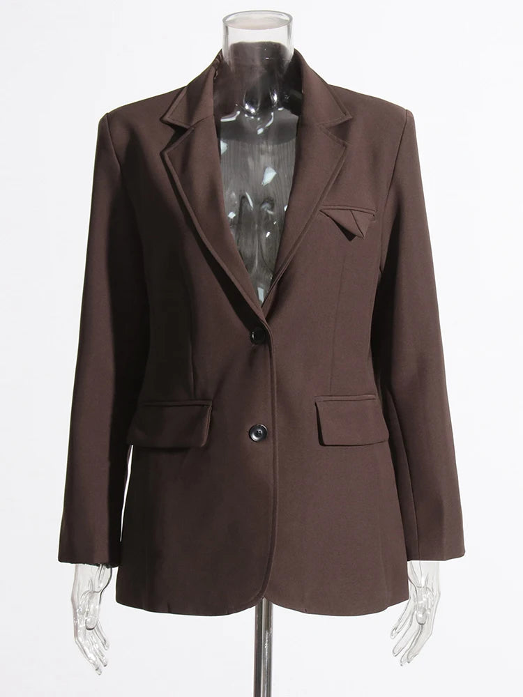 Relaxed Single-Breasted Blazer