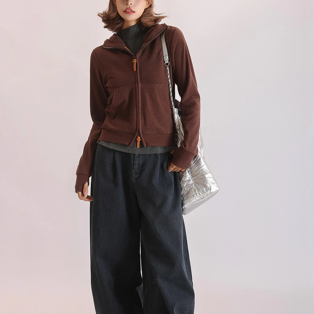 Hooded Zip-Up Sweatshirt