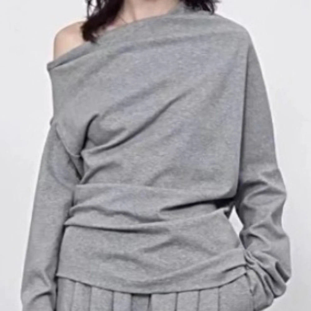 Asymmetric Top or Wide-Leg Pants