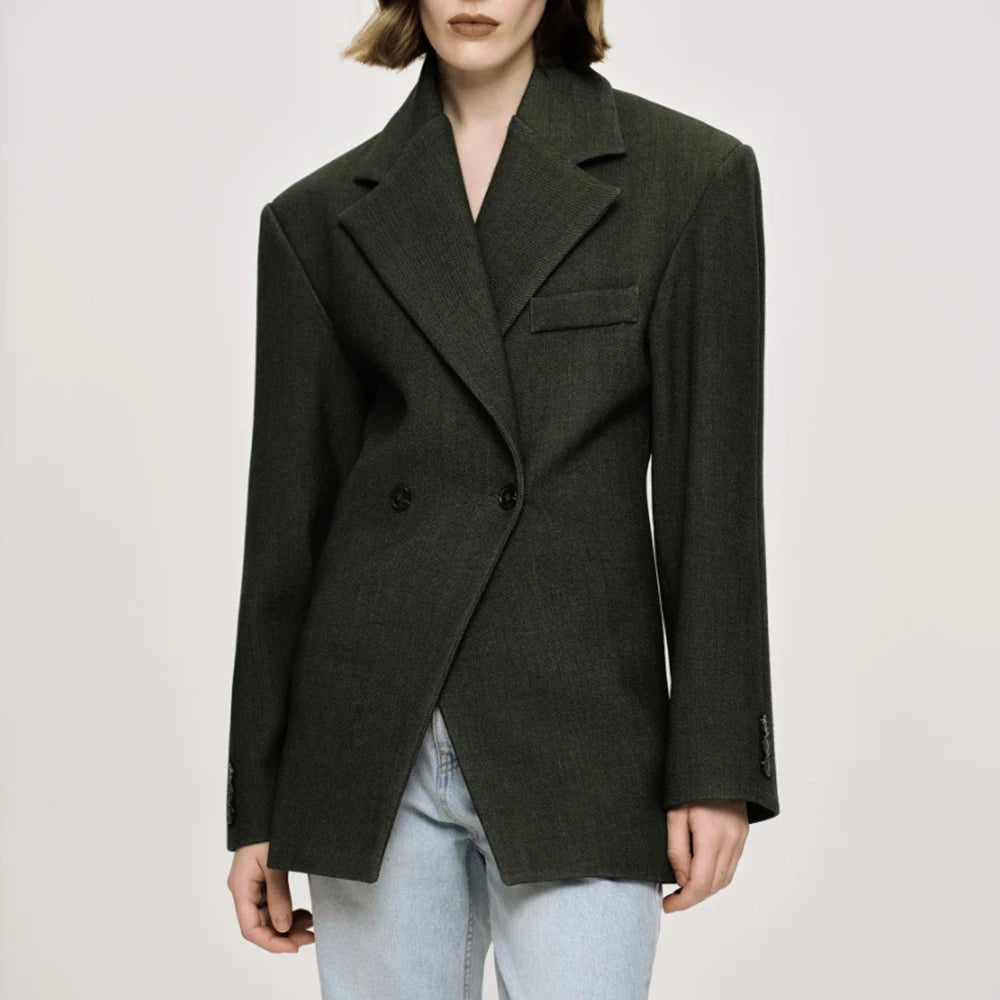 Double-Breasted Relaxed Blazer