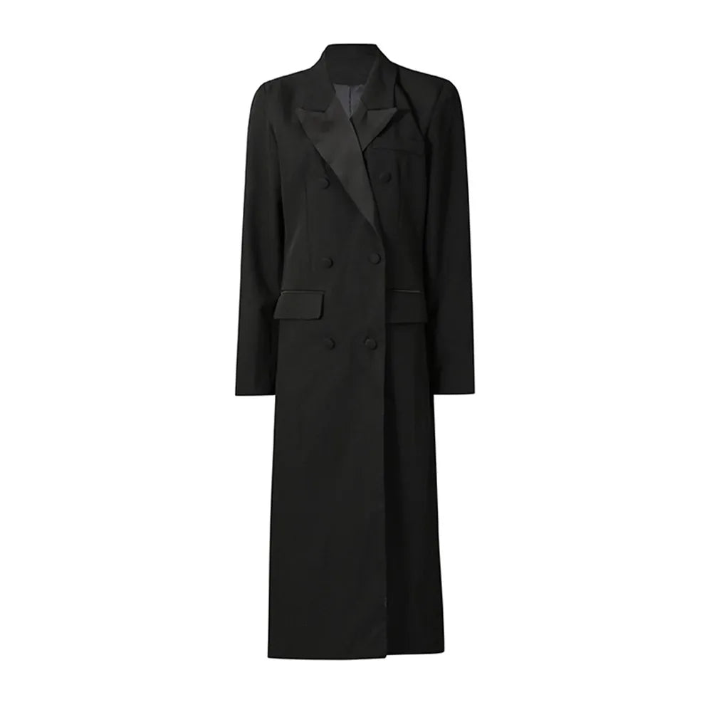 Double-Breasted Longline Coat