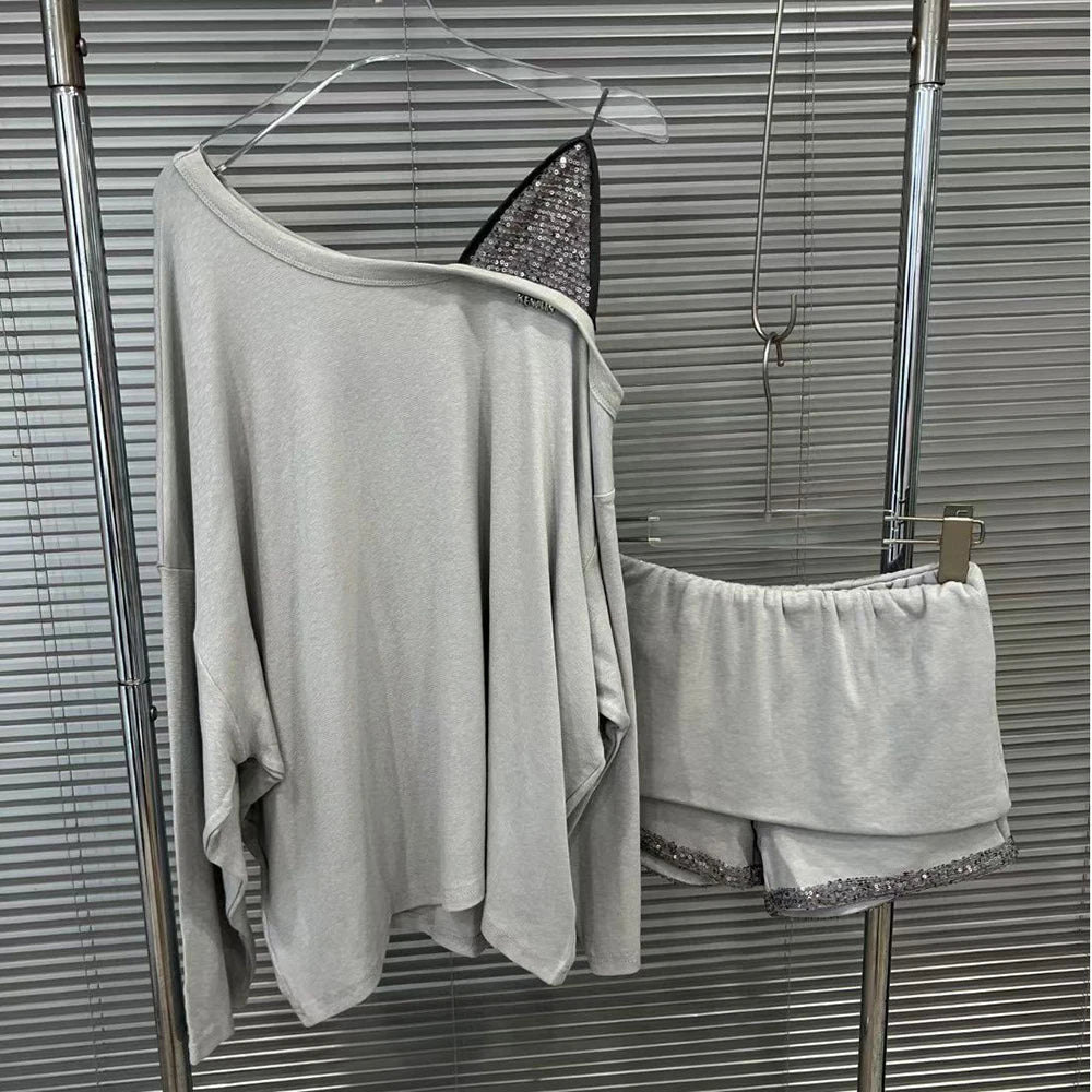 Asymmetric Top and Shorts Set