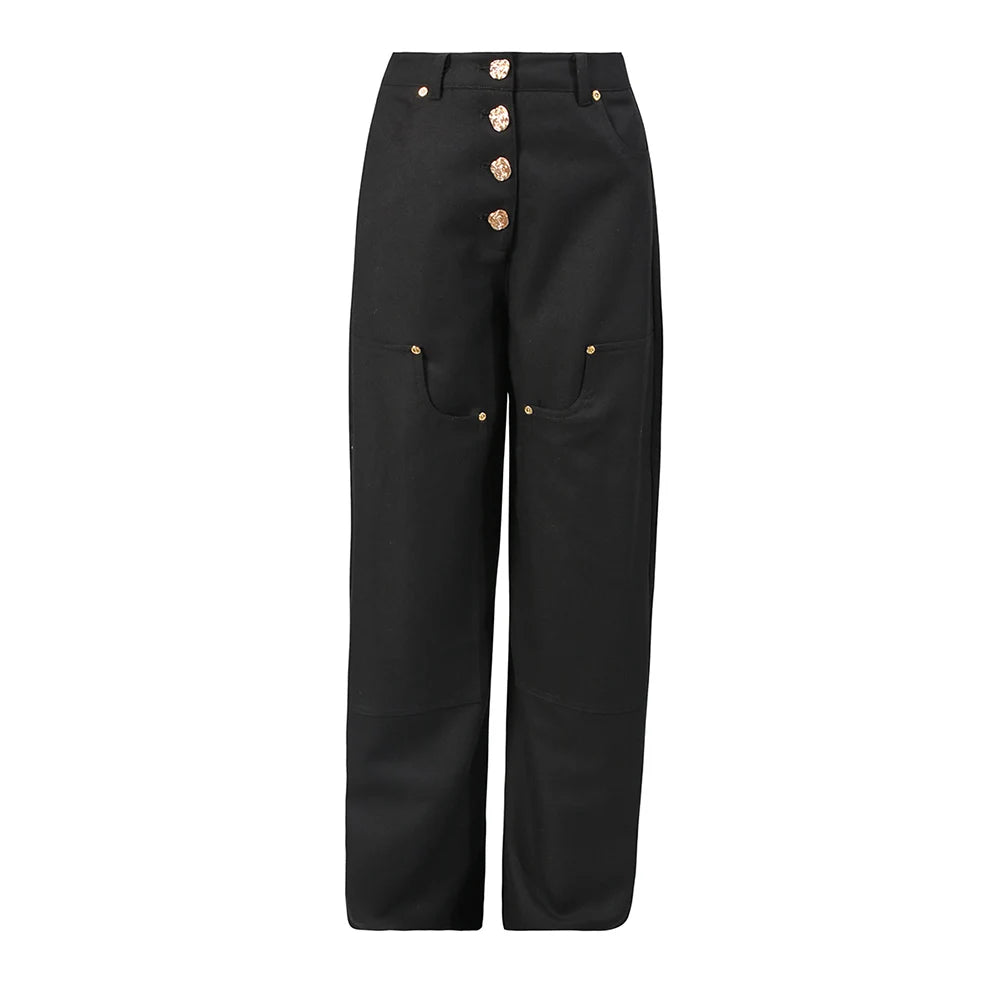 Button-Detail Blazer or Pants