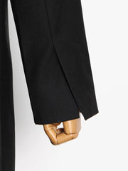 Notched-Lapel Longline Coat