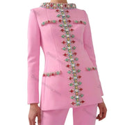 Embellished Jacket and Pants Set