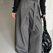 Tie-Waist Wide-Leg Pants