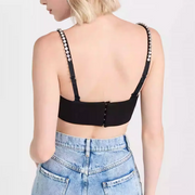 Embellished Heart Crop Top