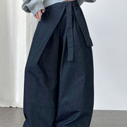 Tie-Waist Wide-Leg Pants