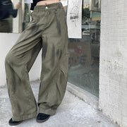 Paneled Wide-Leg Pants