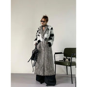 Shaggy-Trim Longline Coat