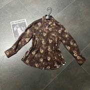 Abstract-Print Collared Shirt