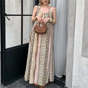 Geometric-Print Relaxed Dress
