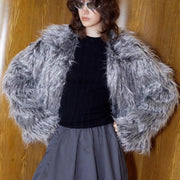 Shaggy Open-Front Jacket