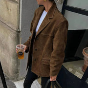 Notched-Lapel Relaxed Blazer