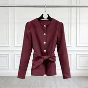 Button Jacket and Long Skirt Set