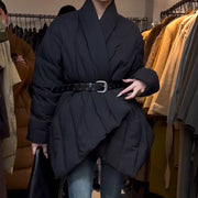 Asymmetric Padded Longline Jacket