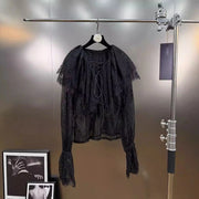Ruffled Lace Blouse or Skirt