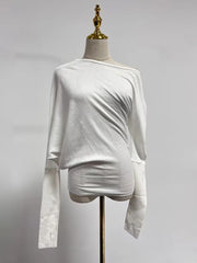 Off-Shoulder Long-Sleeve Top
