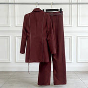 Tie-Waist Jacket and Pants Set