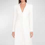 Longline Button Blazer Dress