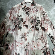 Floral-Print Button-Up Shirt