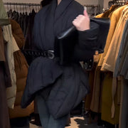 Asymmetric Padded Longline Jacket