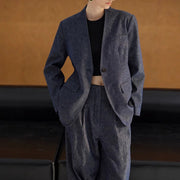 Collarless Blazer or Pants