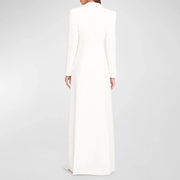 Longline Button Blazer Dress
