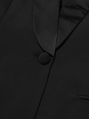 Shawl-Collar Longline Blazer