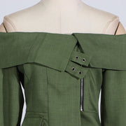 Off-Shoulder Jacket, Skirt or Set