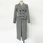 Houndstooth Blazer and Skirt Set
