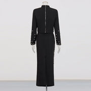 Embellished Top and Long Skirt Set