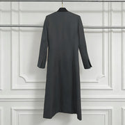 Floral-Button Longline Coat
