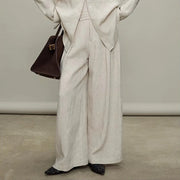 Relaxed Shirt or Wide-Leg Pants