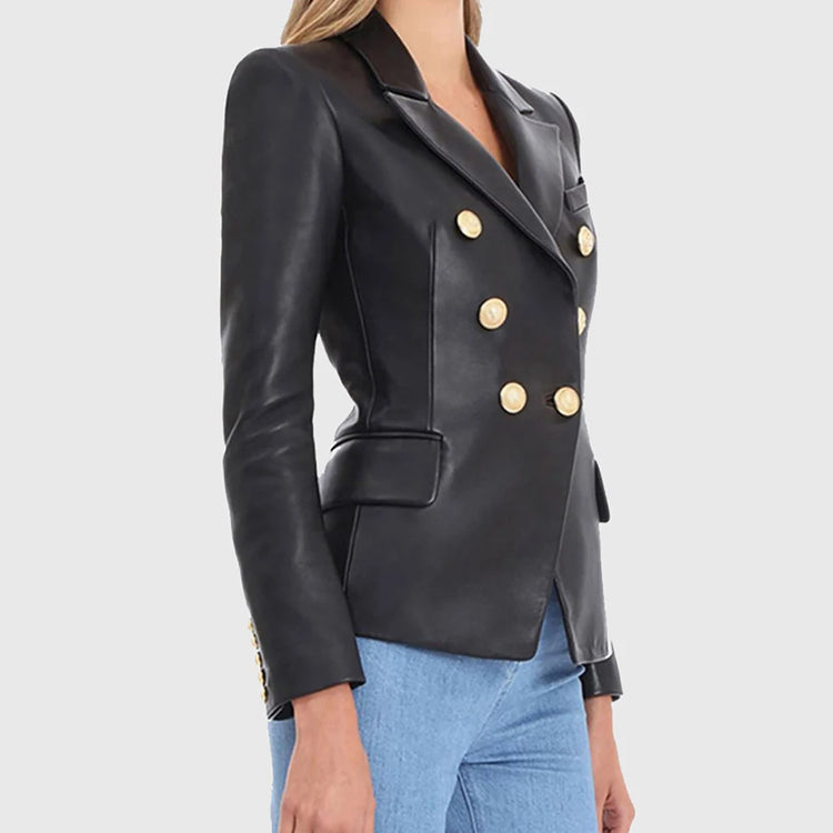 Double-Breasted Fitted Jacket
