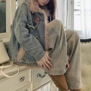 Shaggy-Trim Pocket Jacket