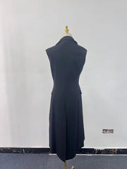 Double-Breasted Longline Vest