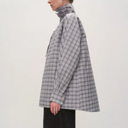 Plaid Long-Sleeve Pullover Shirt