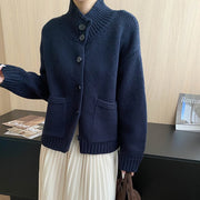 Chunky Button-Front Cardigan