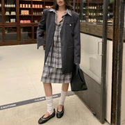 Collarless Single-Button Blazer