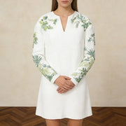 Floral V-Neck Shift Dress